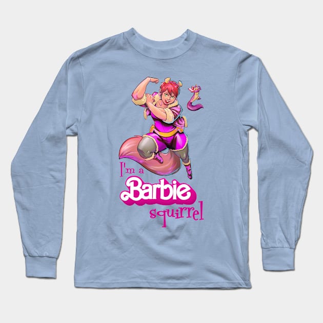 I'm a Barbie Squirrel Long Sleeve T-Shirt by INLE Designs